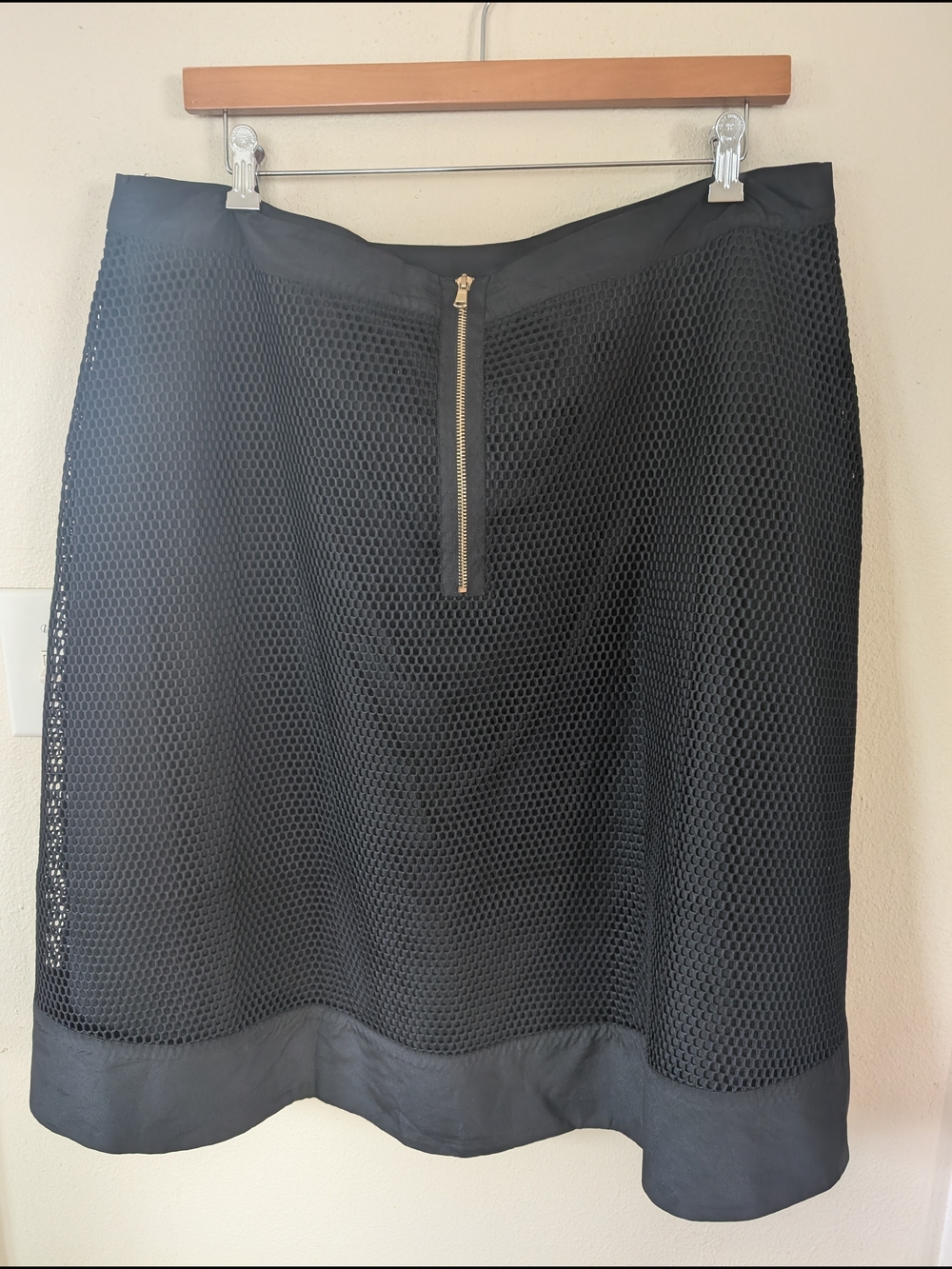 Forever Audrey Black Mesh A-Line Skirt Size 20W